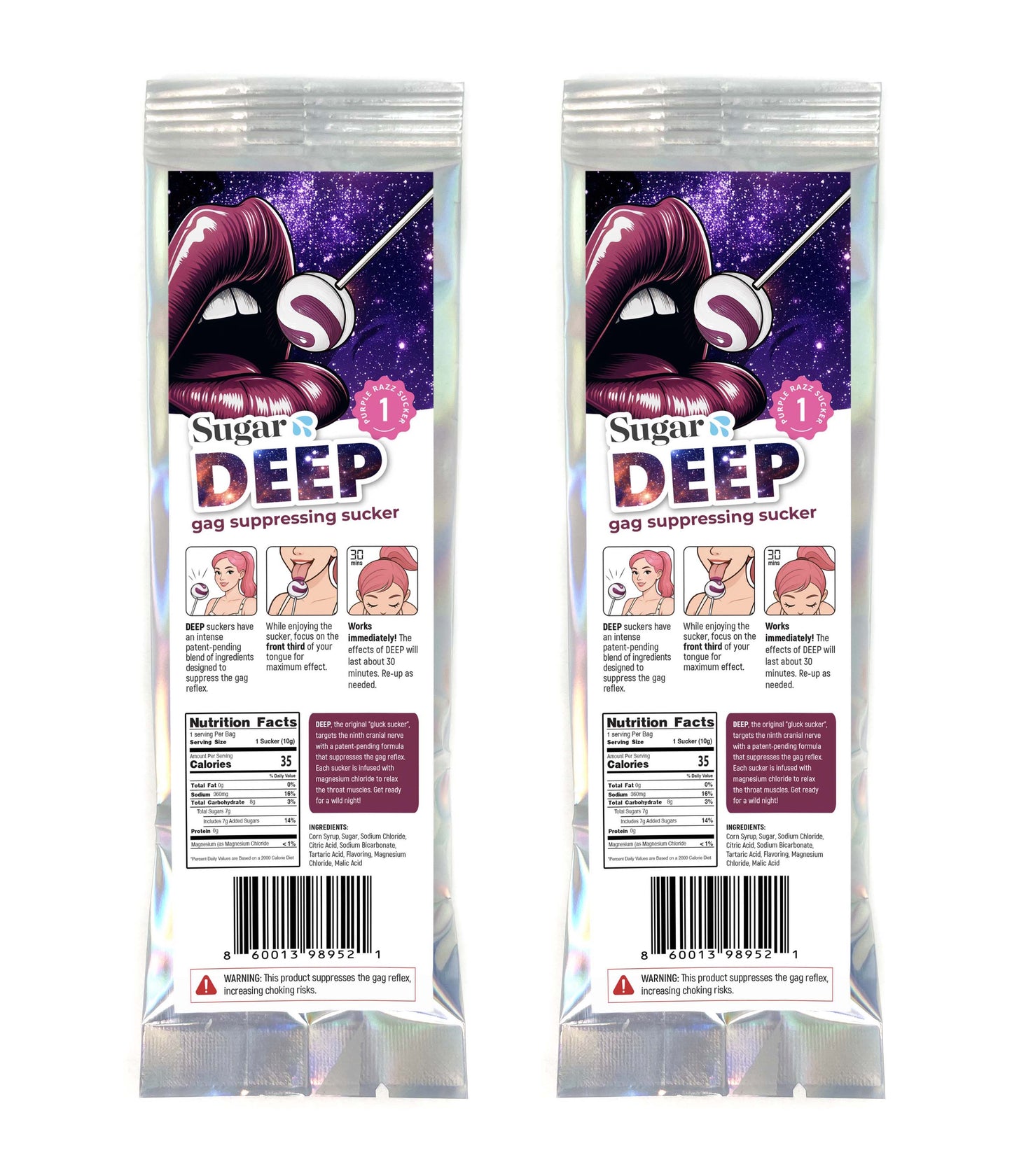 Deep Gag Suppressing Suckers