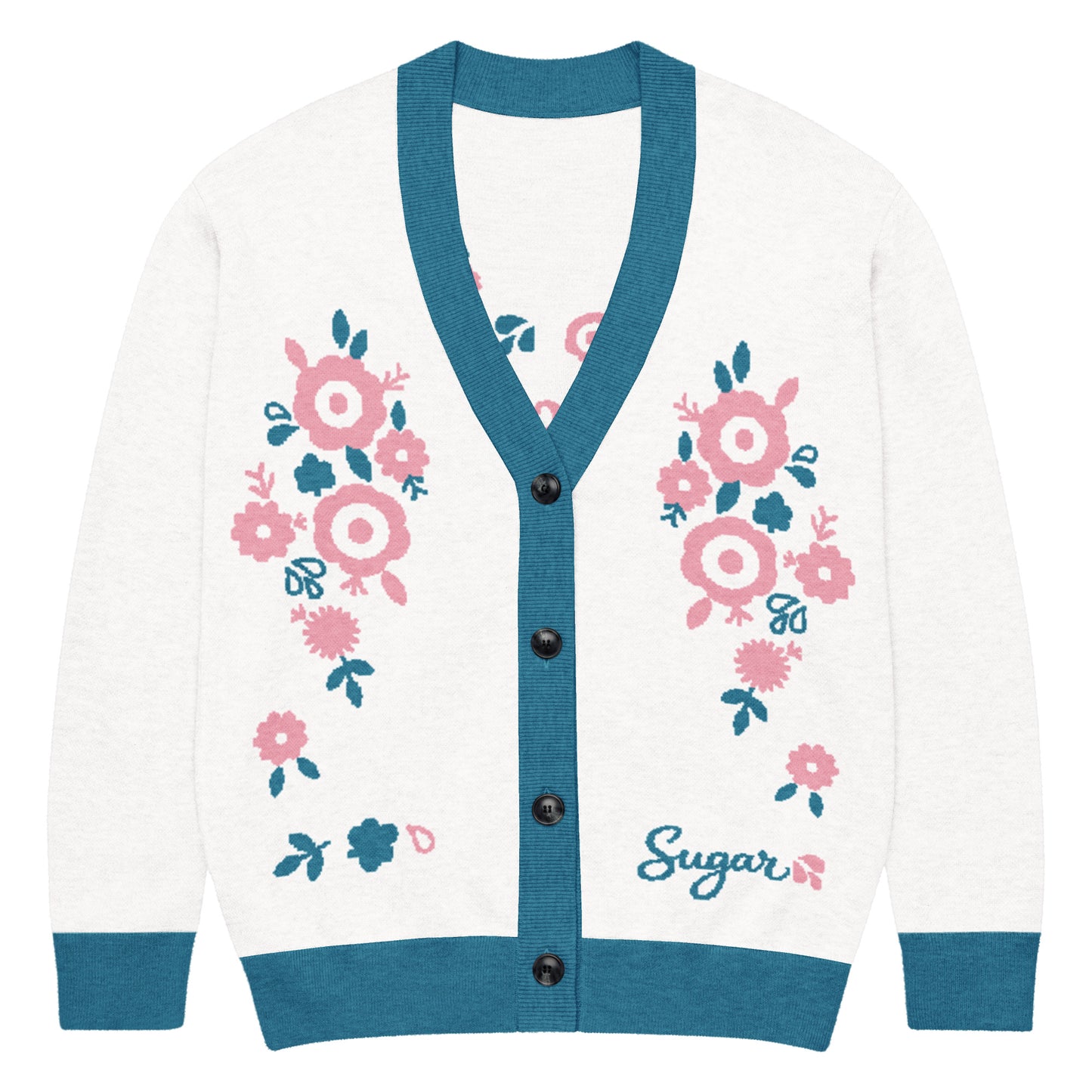 Sugar Splash Lick Laugh Love Cardigan 2XL Front