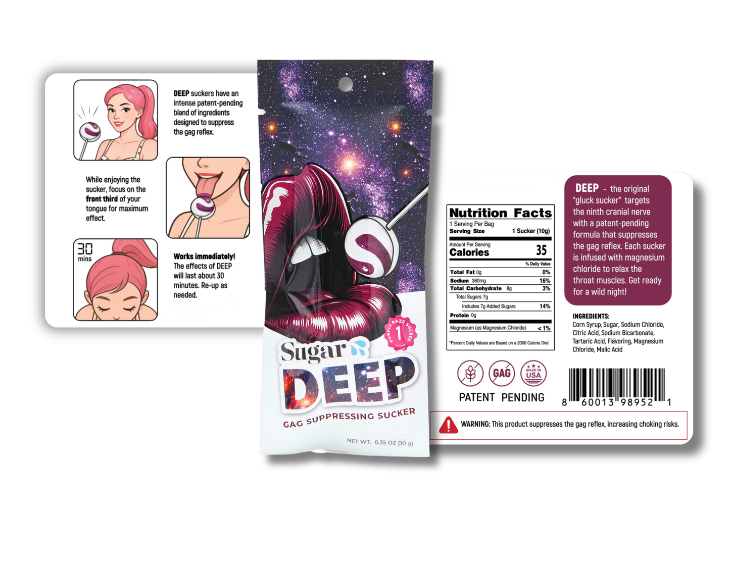 Deep Gag Suppressing Suckers